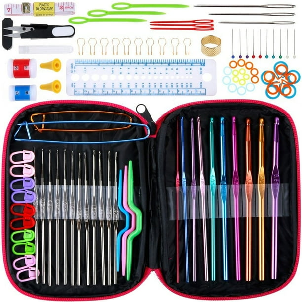 18x Crochet Hooks DIY Yarn Knitting Tools for DIY Knitting Handmade Hat 18x Crochet Hooks DIY Yarn Knitting Tools for DIY Knitting Handmade Hat